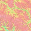 Topografische kaart Lhorong, hoogte, reliëf