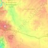 Topografische kaart Little Colorado River, hoogte, reliëf