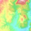Topografische kaart Santiuste, hoogte, reliëf