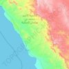 Topografische kaart Al Wajh, hoogte, reliëf