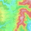 Topografische kaart Mönchberg, hoogte, reliëf