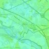 Topografische kaart Babberich, hoogte, reliëf