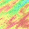 Topografische kaart Flostoy, hoogte, reliëf