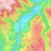Topografische kaart 43110, hoogte, reliëf