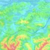 Topografische kaart Briscous, hoogte, reliëf