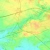 Topografische kaart Oleśnica, hoogte, reliëf