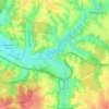 Topografische kaart Zebrzydowice, hoogte, reliëf
