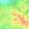 Topografische kaart Emstek, hoogte, reliëf