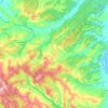 Topografische kaart Ricaldone, hoogte, reliëf