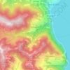 Topografische kaart Fonteno, hoogte, reliëf
