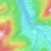 Topografische kaart Essert-Romand, hoogte, reliëf