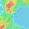 Topografische kaart Mira Gut, hoogte, reliëf
