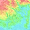 Topografische kaart 85540, hoogte, reliëf