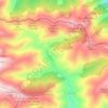 Topografische kaart Piedrafita, hoogte, reliëf