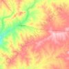 Topografische kaart Ilfracombe, hoogte, reliëf
