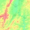 Topografische kaart Boucle du Mouhoun, hoogte, reliëf