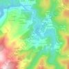 Topografische kaart Pontedeva, hoogte, reliëf