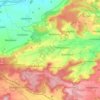Topografische kaart Obernzenn, hoogte, reliëf