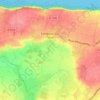 Topografische kaart Longues-sur-Mer, hoogte, reliëf