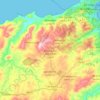Topografische kaart Izemmouren ازمورن, hoogte, reliëf