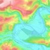 Topografische kaart Brevörde, hoogte, reliëf
