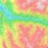 Topografische kaart Orelle, hoogte, reliëf