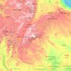 Topografische kaart Oromia, hoogte, reliëf