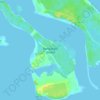 Topografische kaart Rangiwaea Island, hoogte, reliëf