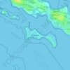 Topografische kaart Île de Boëde, hoogte, reliëf