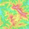 Topografische kaart Régil, hoogte, reliëf