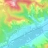 Topografische kaart Cépie, hoogte, reliëf