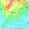 Topografische kaart Los Polvorines, hoogte, reliëf