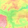 Topografische kaart Great Falls, hoogte, reliëf