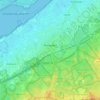 Topografische kaart Nunspeet, hoogte, reliëf