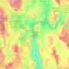 Topografische kaart Lake Mead National Recreation Area, hoogte, reliëf