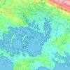 Topografische kaart Golfe du Morbihan, hoogte, reliëf