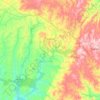 Topografische kaart Candiota, hoogte, reliëf