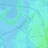 Topografische kaart Naardermeer, hoogte, reliëf