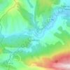 Topografische kaart Salérans, hoogte, reliëf