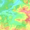 Topografische kaart Cabezón de la Sierra, hoogte, reliëf