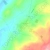 Topografische kaart Dunlavin, hoogte, reliëf