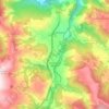 Topografische kaart Santiurde de Reinosa, hoogte, reliëf