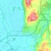 Topografische kaart Levens, hoogte, reliëf