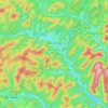 Topografische kaart Baerenthal, hoogte, reliëf