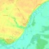 Topografische kaart Pyzdry, hoogte, reliëf