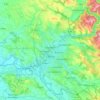 Topografische kaart Castres, hoogte, reliëf