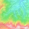 Topografische kaart Isola del Gran Sasso d'Italia, hoogte, reliëf