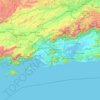 Topografische kaart Região Geográfica Imediata do Rio de Janeiro, hoogte, reliëf