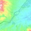 Topografische kaart Los Gallardos, hoogte, reliëf