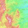 Topografische kaart Tronto, hoogte, reliëf